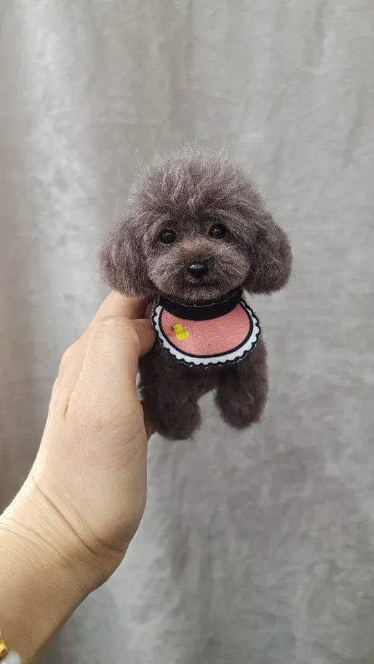 A pet photo shared for a custom wool felt keepsake