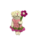 Little Flower Lamb Wool Felt Doll