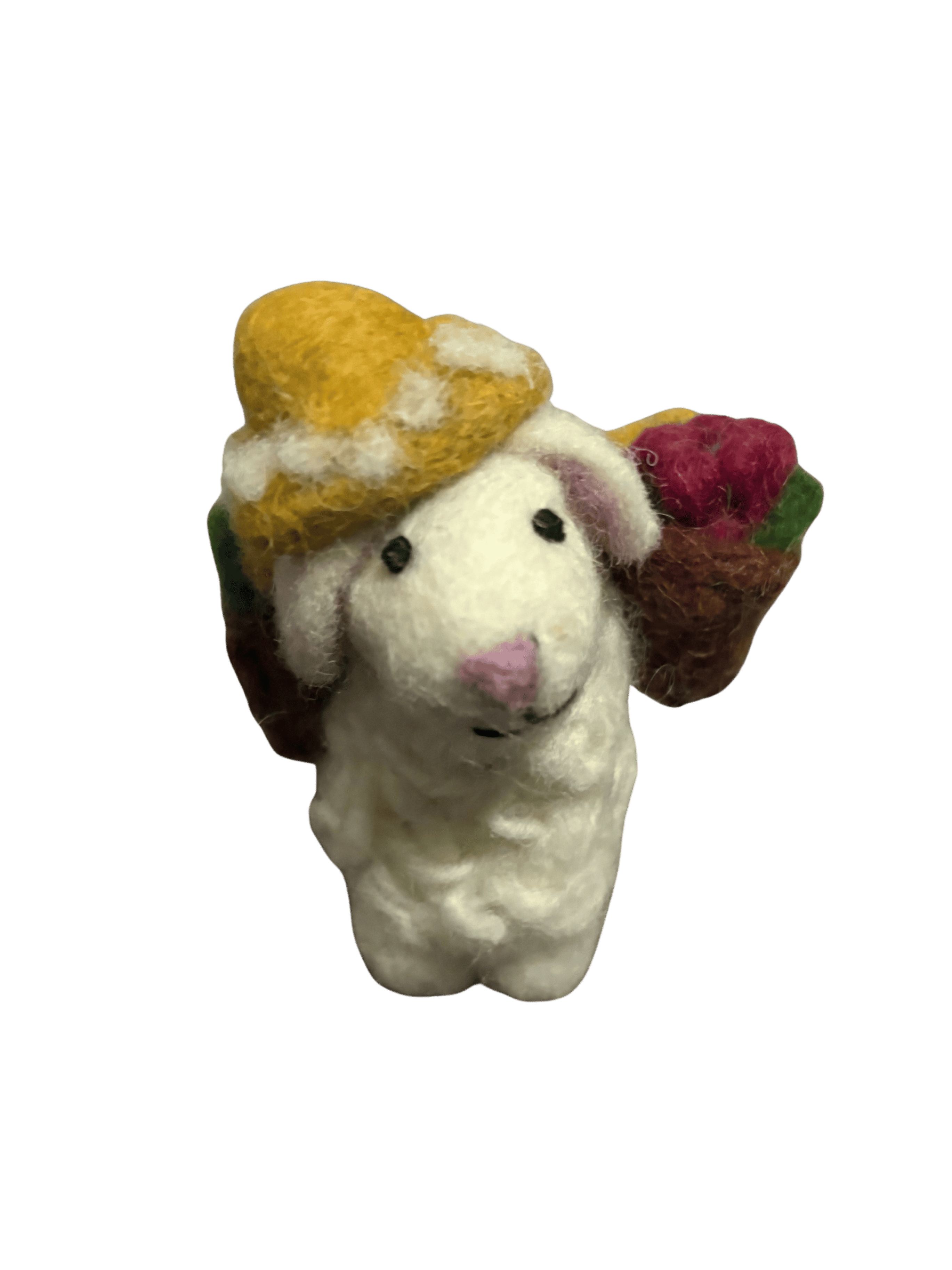 Little Garden Lamb Wool Felt Doll