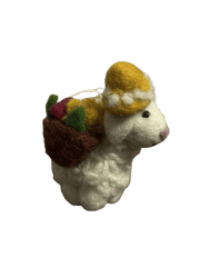 Little Garden Lamb Wool Felt Doll