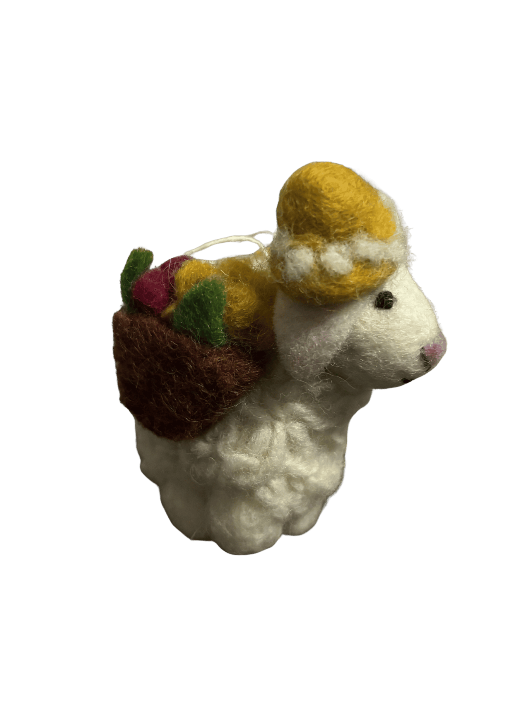 Little Garden Lamb Wool Felt Doll