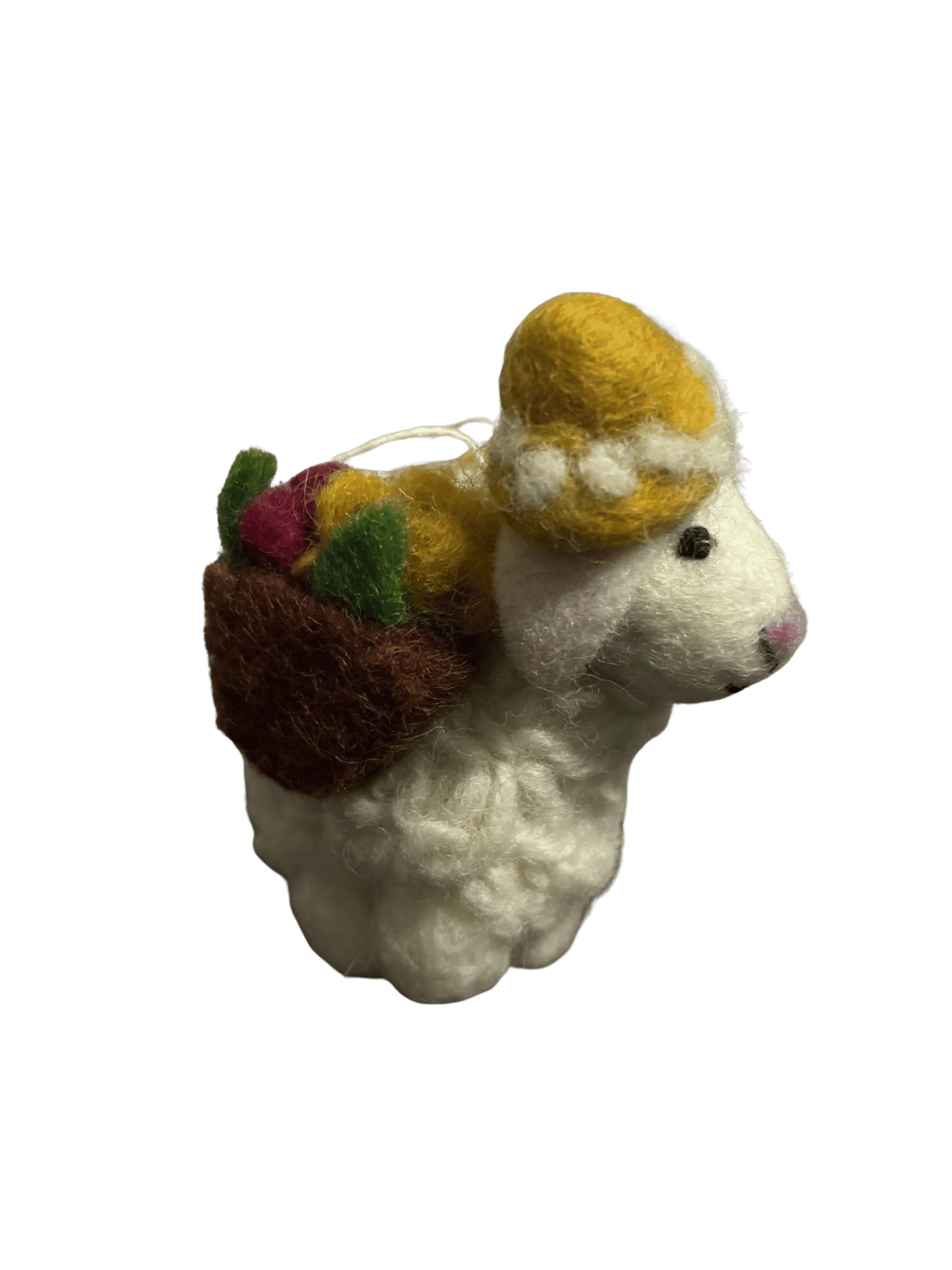 Little Garden Lamb Wool Felt Doll