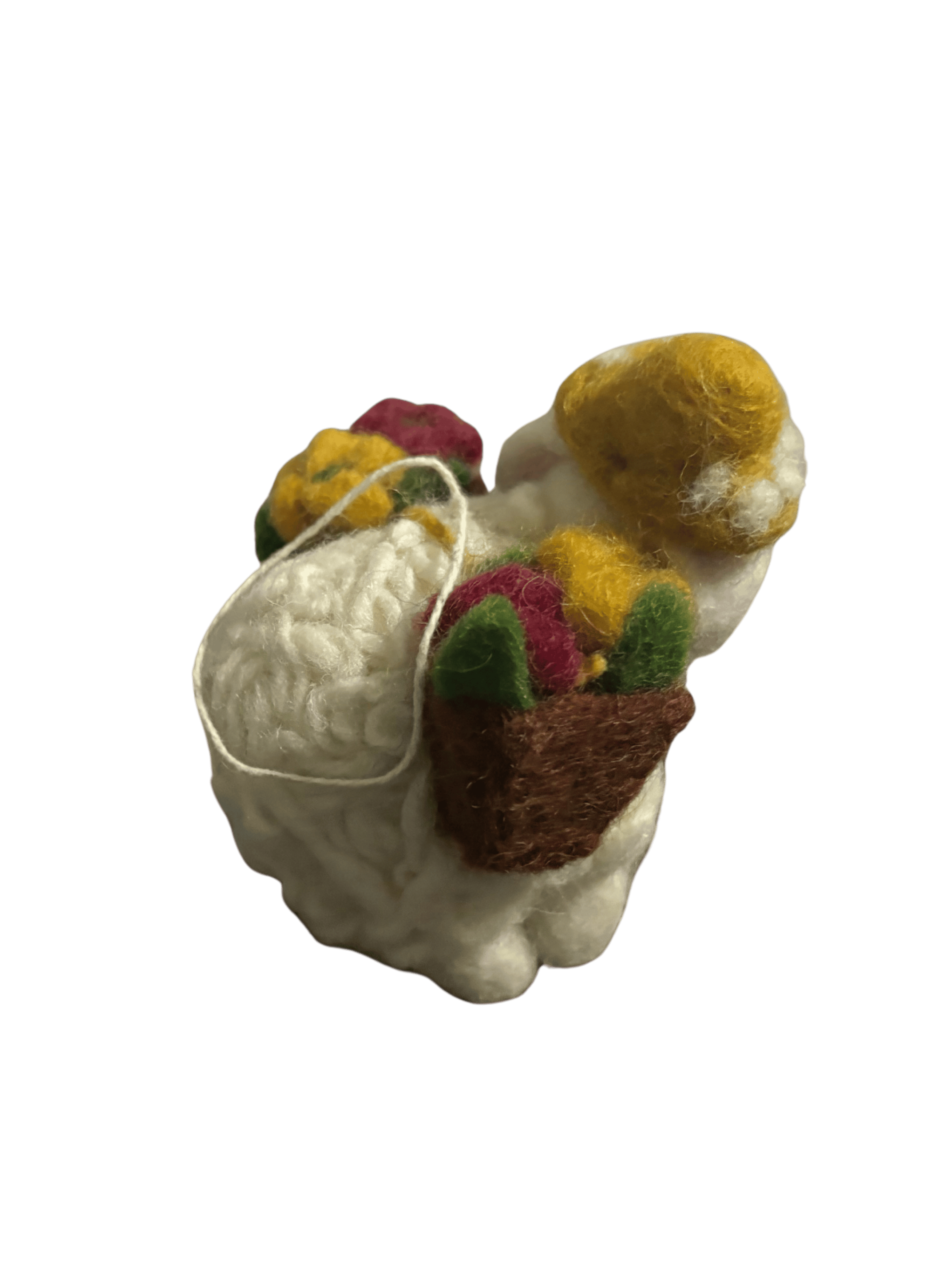 Little Garden Lamb Wool Felt Doll