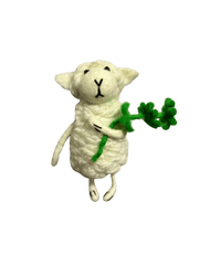 Lucky Little Lamb Wool Felt Doll