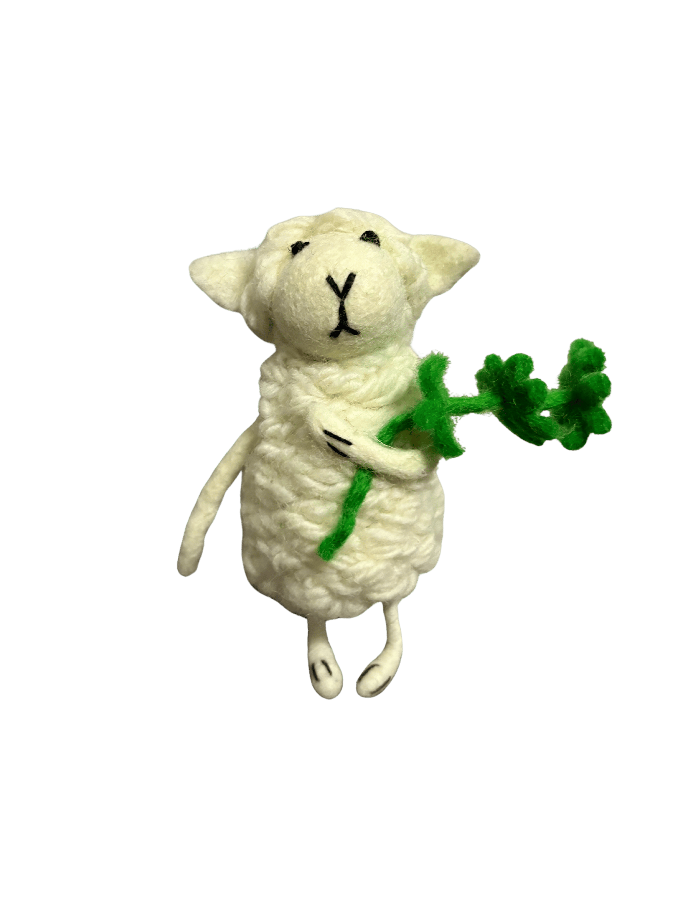 Lucky Little Lamb Wool Felt Doll