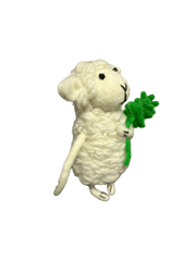 Lucky Little Lamb Wool Felt Doll
