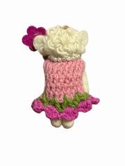 Little Flower Lamb Wool Felt Doll