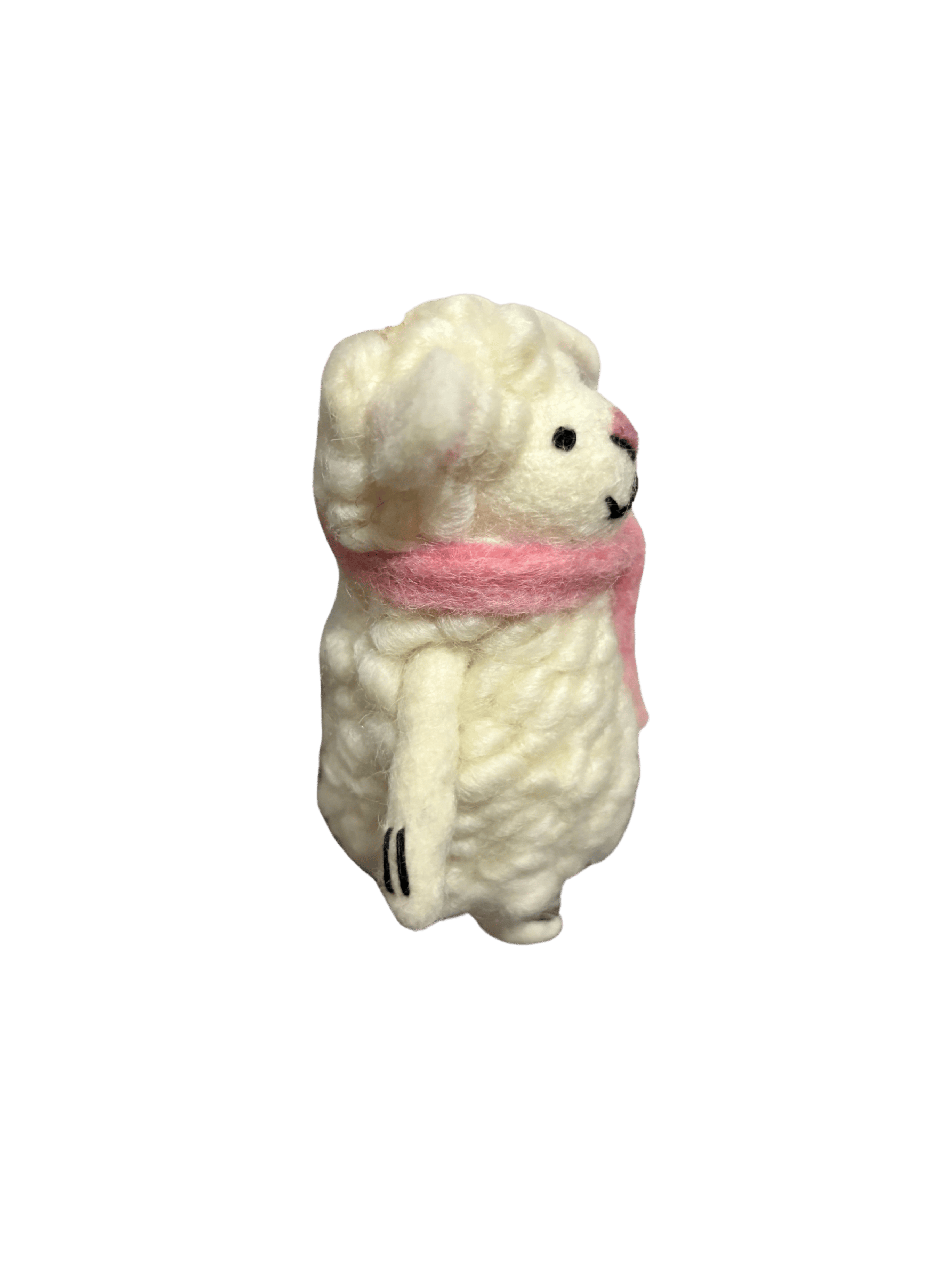 Little Waiting Lamb Wool Felt Doll